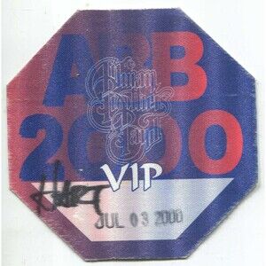 Vintage 2000 Allman Brothers Backstage Pass VIP Morrison CO